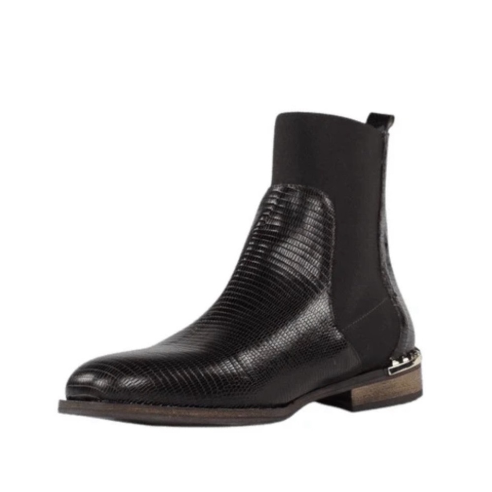 Free People Leather Studded Chelsea Boots - Picture 2 of 9
